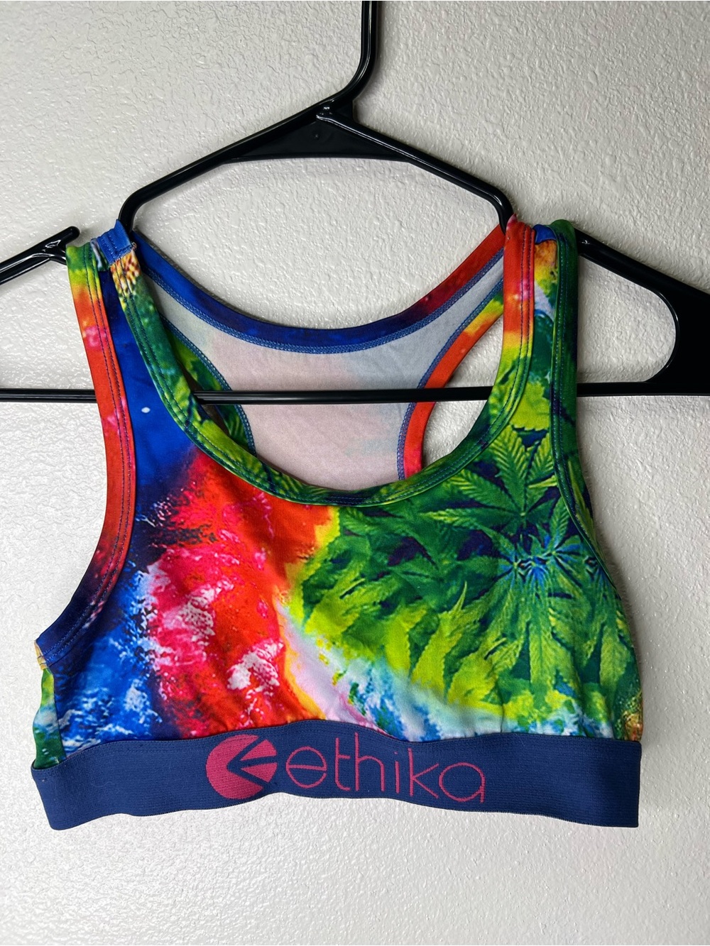 Ethika Women's Rainbow Tie-Dye Sportsbra- Multicolor